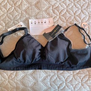 Kindred Braverly M BUSTY (E/I) Black Convertible Sublime Pumping & Nursing Bra